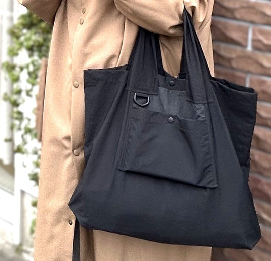 hassui 撥水加工ナイロンBigトート
