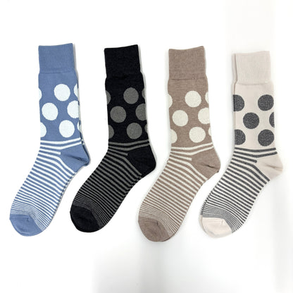 socks ハイゲージドットボーダー