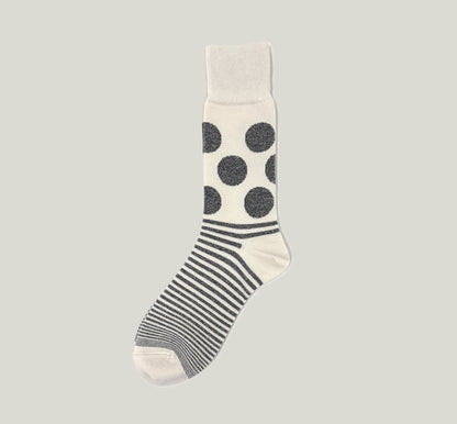 socks ハイゲージドットボーダー